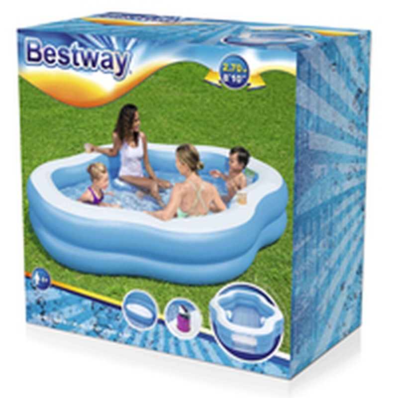 Aufblasbarer Pool Bestway Bunt 270 x 198 x 51 cm