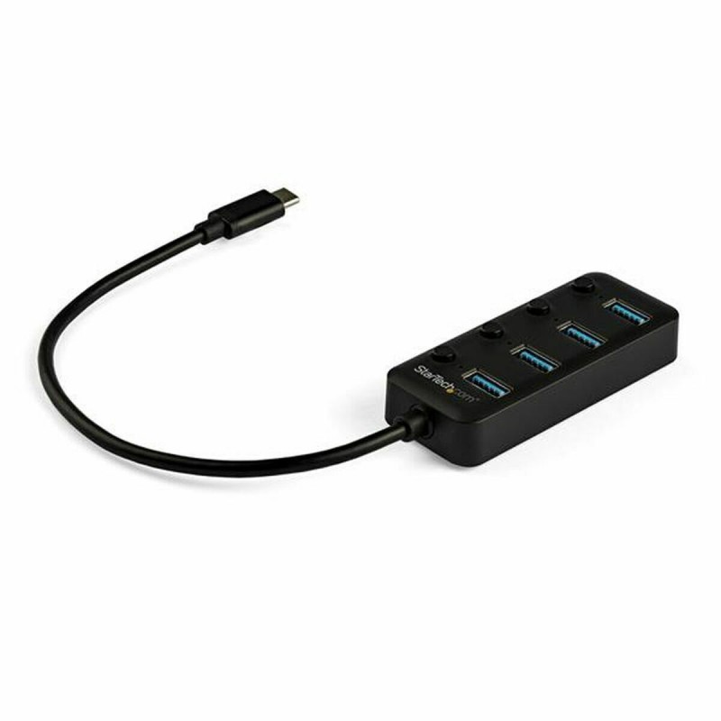 Hub USB Startech HB30C4AIB Schwarz