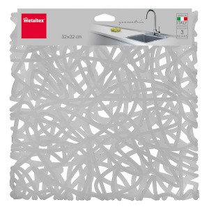 Abtropfsieb für die Spüle Metaltex PVC Geometrisch Bunt 32 x 32 cm