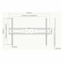 feste TV-Halterung Ewent 60" 100" 75 Kg