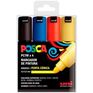 Set of Markers Uni-Ball PC-7M Basic Multicolour