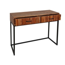 Console Romimex Marron Bois d'acacia 35 x 78 x 90 cm