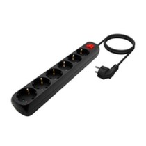 Power Socket - 6 Sockets with Switch Aisens A154-0536 Black (1,4 m)