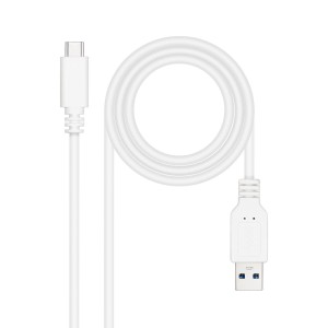 Câble USB-C NANOCABLE 10.01.4001-L150-W Blanc 1,5 m (1 Unité)