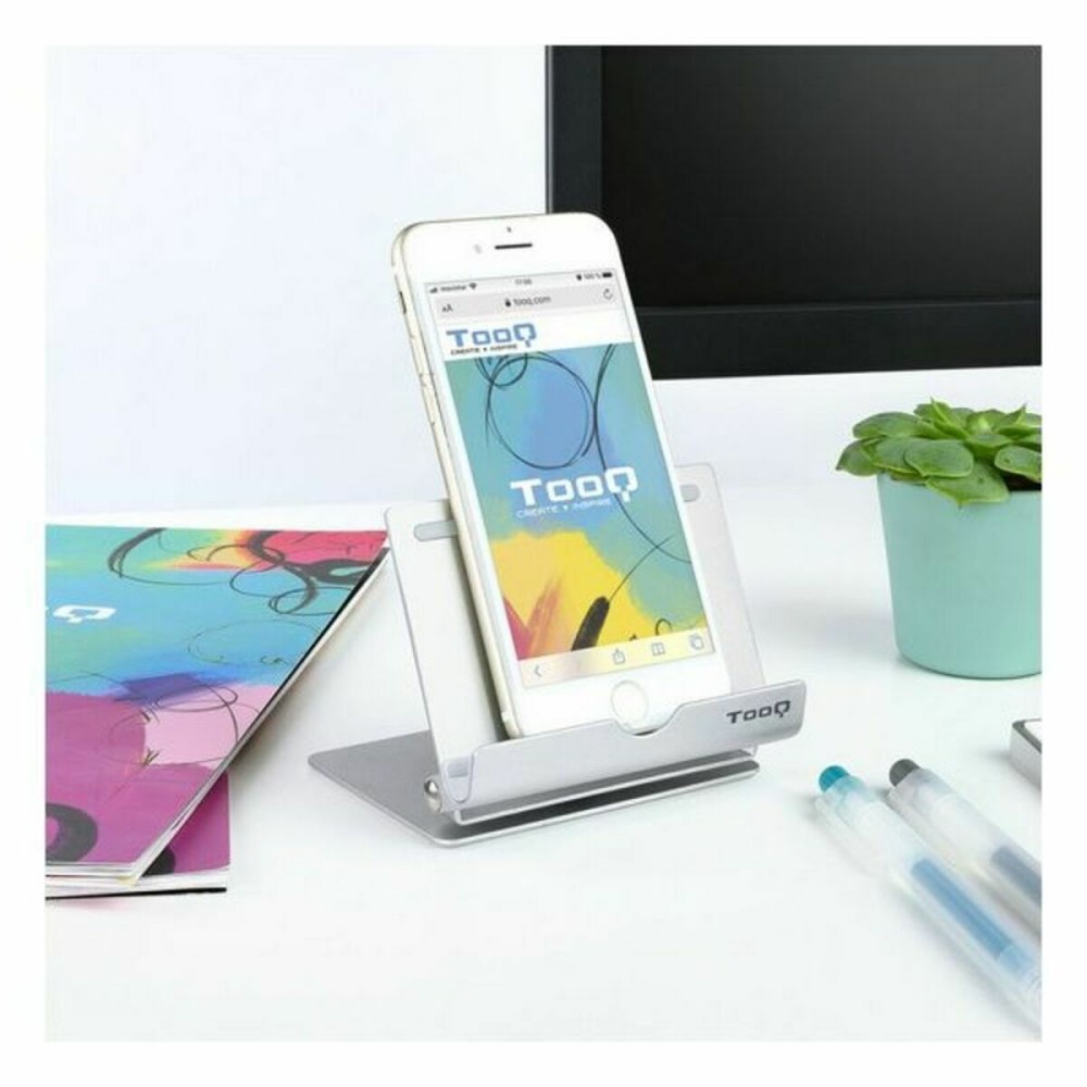 Mobile or tablet support TooQ PH0002-S 90º 360º Silver