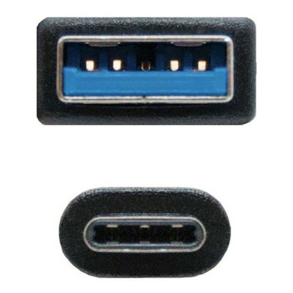 USB zu Mini USB-Kabel NANOCABLE 10.01.4000 (0,5M) Schwarz