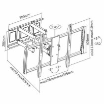 TV Wall Mount with Arm TooQ LP75100TN-B 60"-100" 60"