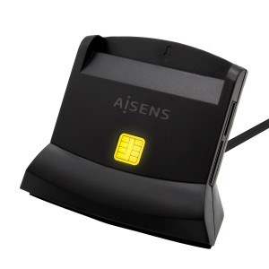 Lecteur de cartes DNI/SIP Aisens ASCR-SN04CSD-BK Noir