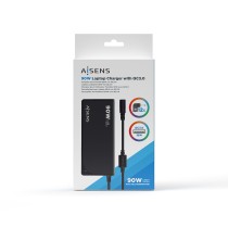 Chargeur d'ordinateur portable Aisens ASLC-90WAUTO-BK Universel