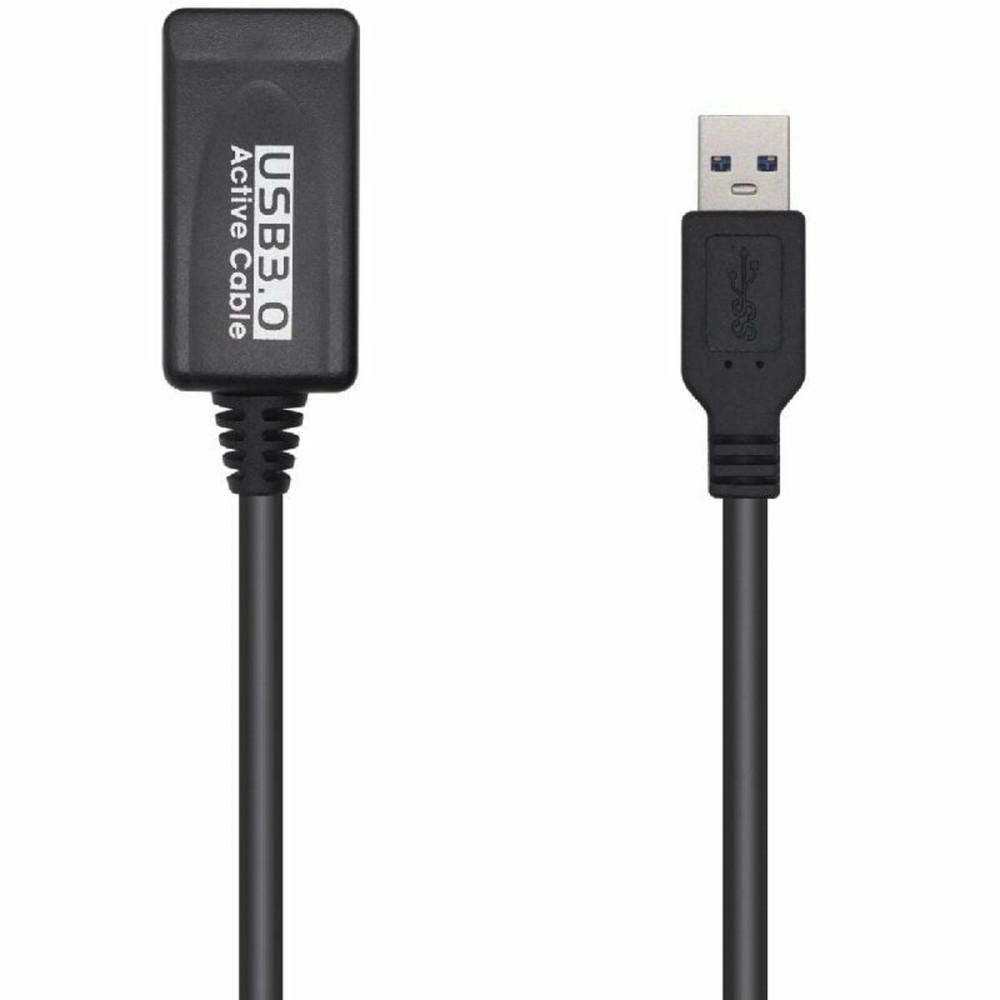 USB Extension Cable Aisens A105-0525 Black 5 m (1 Unit)