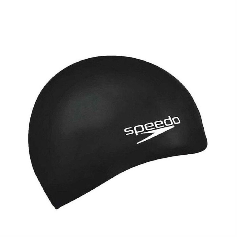 Bonnet de bain Speedo PLAIN FLAT Noir Silicone