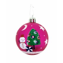 Boule de Noël Peppa Pig Cosy corner Fuchsia 10 Unités Plastique (Ø 6 cm)