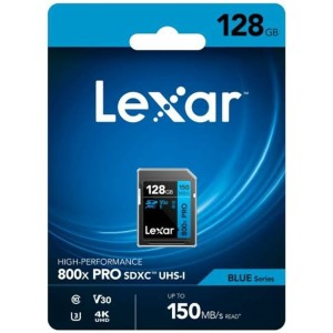 Carte Mémoire Micro SD avec Adaptateur Lexar LSD0800P128G-BNNNG 128 GB