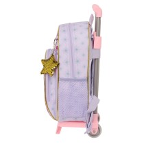 Cartable à roulettes Wish Lila 28 x 34 x 10 cm