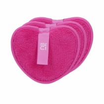 Disques démaquillants Ilū   Réutilisable Coeur Rose (3 Unités)