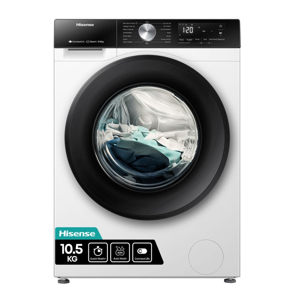 Washing machine Hisense WF3S1043BW3 59,5 cm 1400 rpm 1000 rpm 10,5 kg