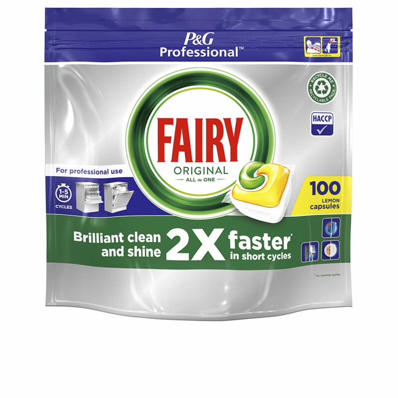 Dishwasher lozenges Fairy All in 1 Original Lemon (100 Units)