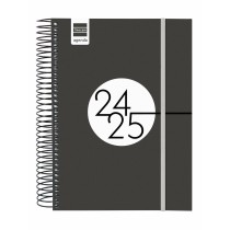 Agenda Finocam Noir 15,5 x 21,2 cm 2024-2025