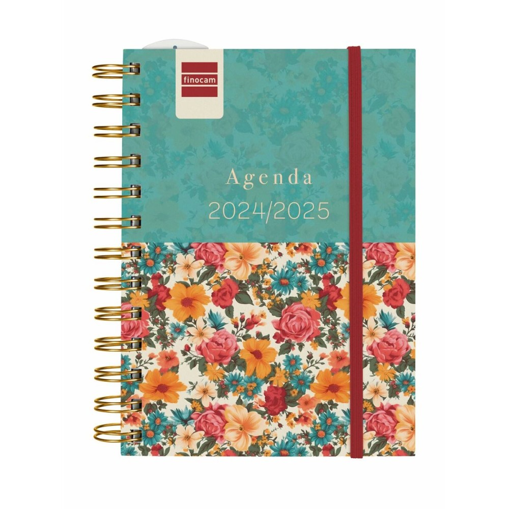 Agenda Finocam Garden Multicouleur 1/8 12 x 16,4 cm 2024-2025