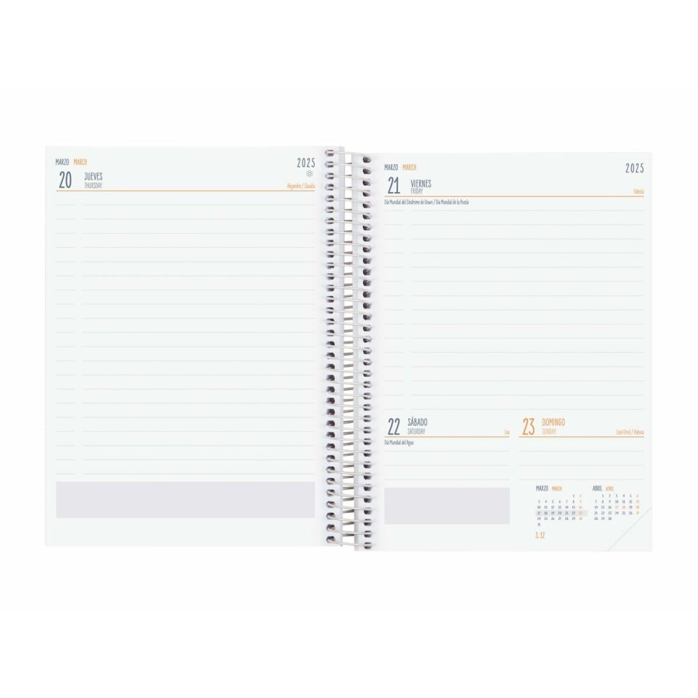 Agenda Finocam Exotic Multicouleur quarto 15,5 x 21,2 cm 2024-2025