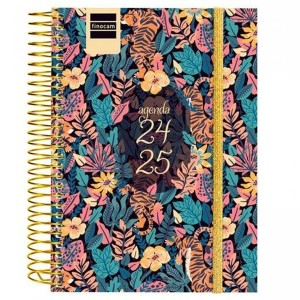 Agenda Finocam Tiger Multicouleur 1/8 12 x 16,4 cm 2024-2025