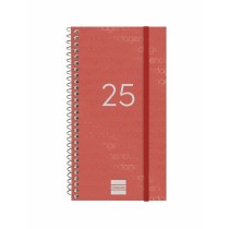 Agenda Finocam YEAR Rouge Mini 9,4 x 17,1 cm 2025