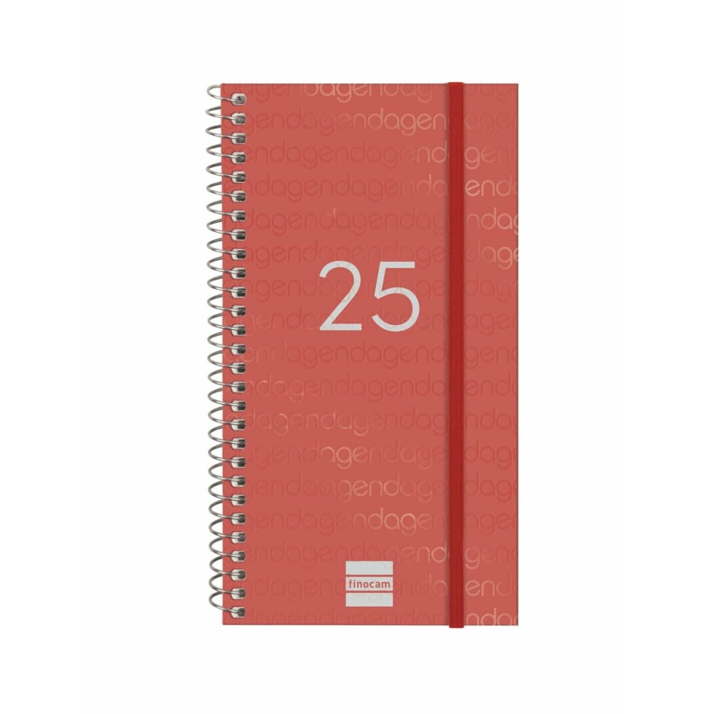 Agenda Finocam YEAR Rouge Mini 9,4 x 17,1 cm 2025