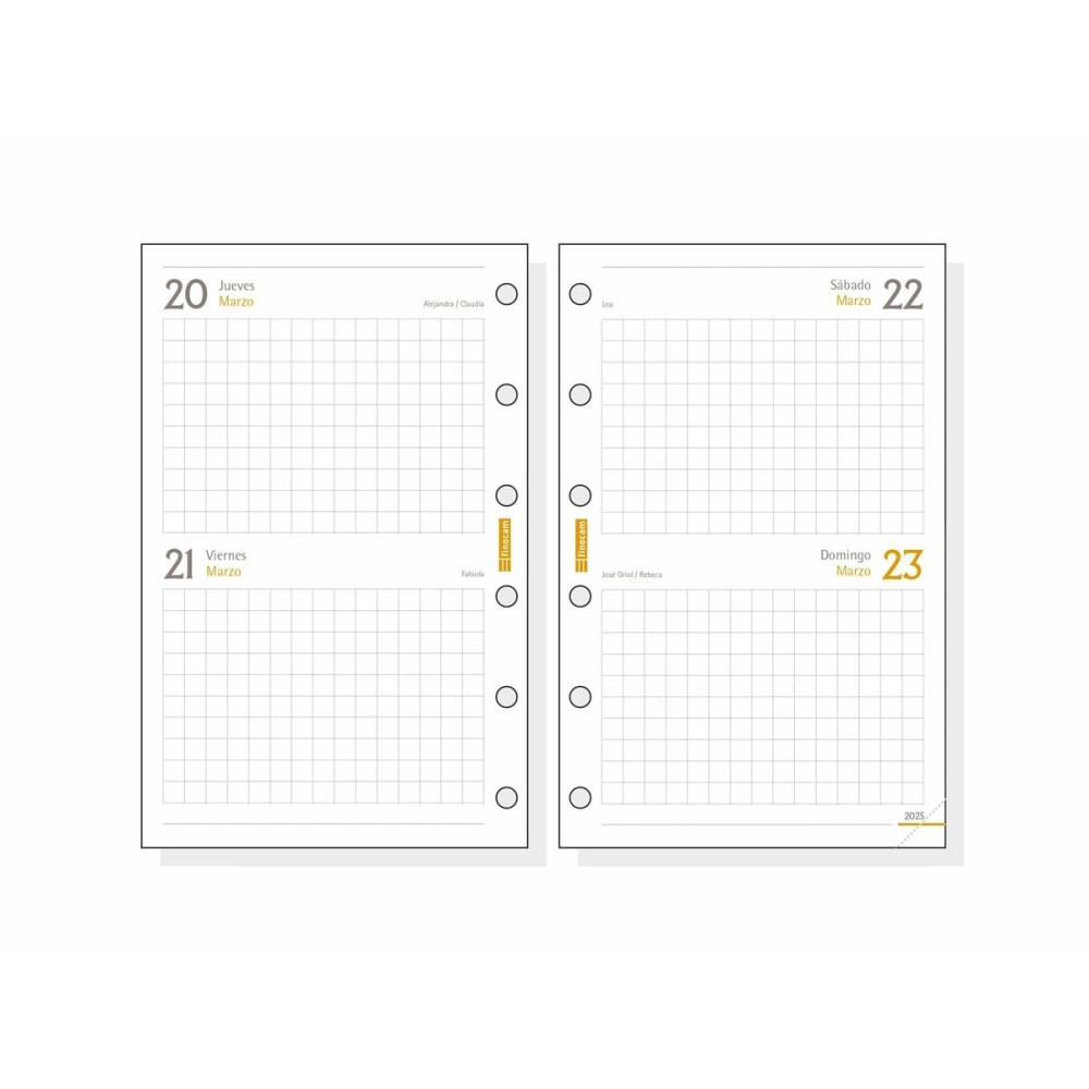 Diary Refill Finocam CLASSIC C297 602 2025 7,3 x 11,4 cm