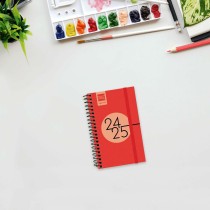 Agenda Finocam SVH Rouge 7,9 x 12,7 cm 2024-2025