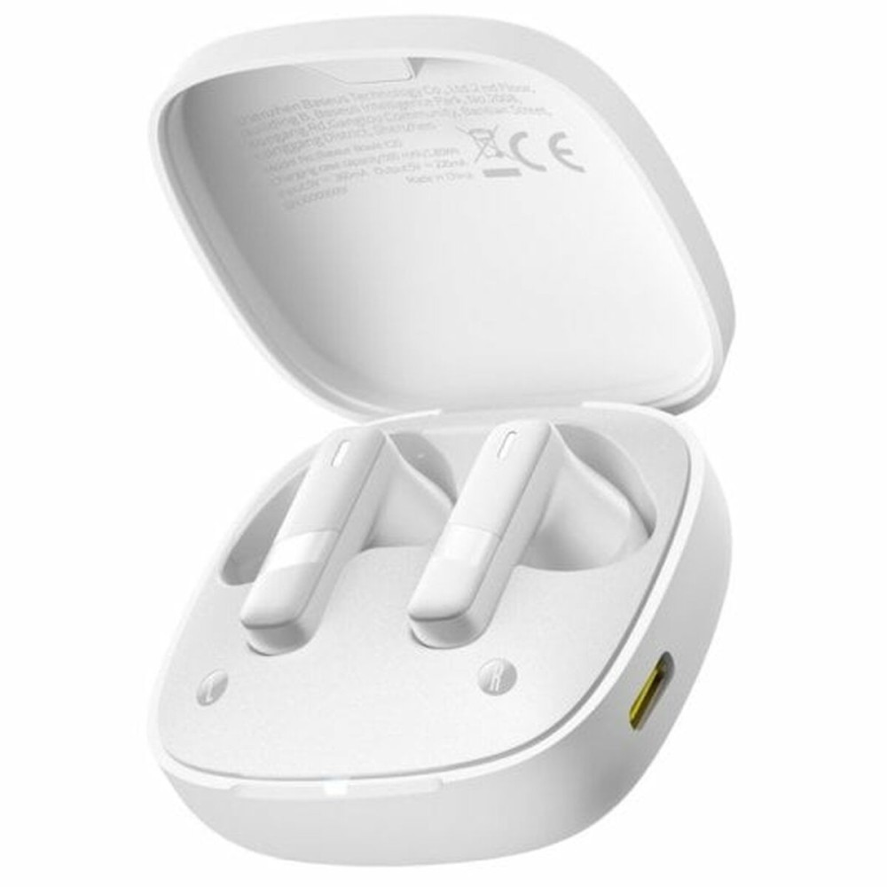 Headphones with Microphone Baseus White