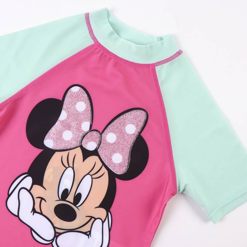 Bade-T-Shirt Minnie Mouse türkis