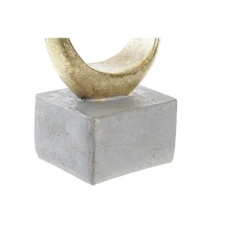 Figurine Décorative DKD Home Decor Gris Doré 12 x 8 x 25 cm