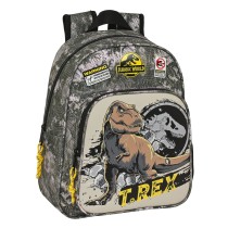 Schulrucksack Jurassic World Warning Grau 27 x 33 x 10 cm