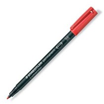 Marqueur permanent Staedtler Lumocolor 317-2 M Rouge (10 Unités)