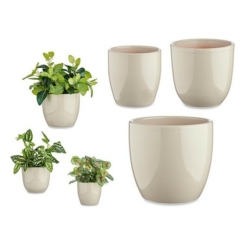 Set of pots Ibergarden CAZORLA-7044 Grey Clay