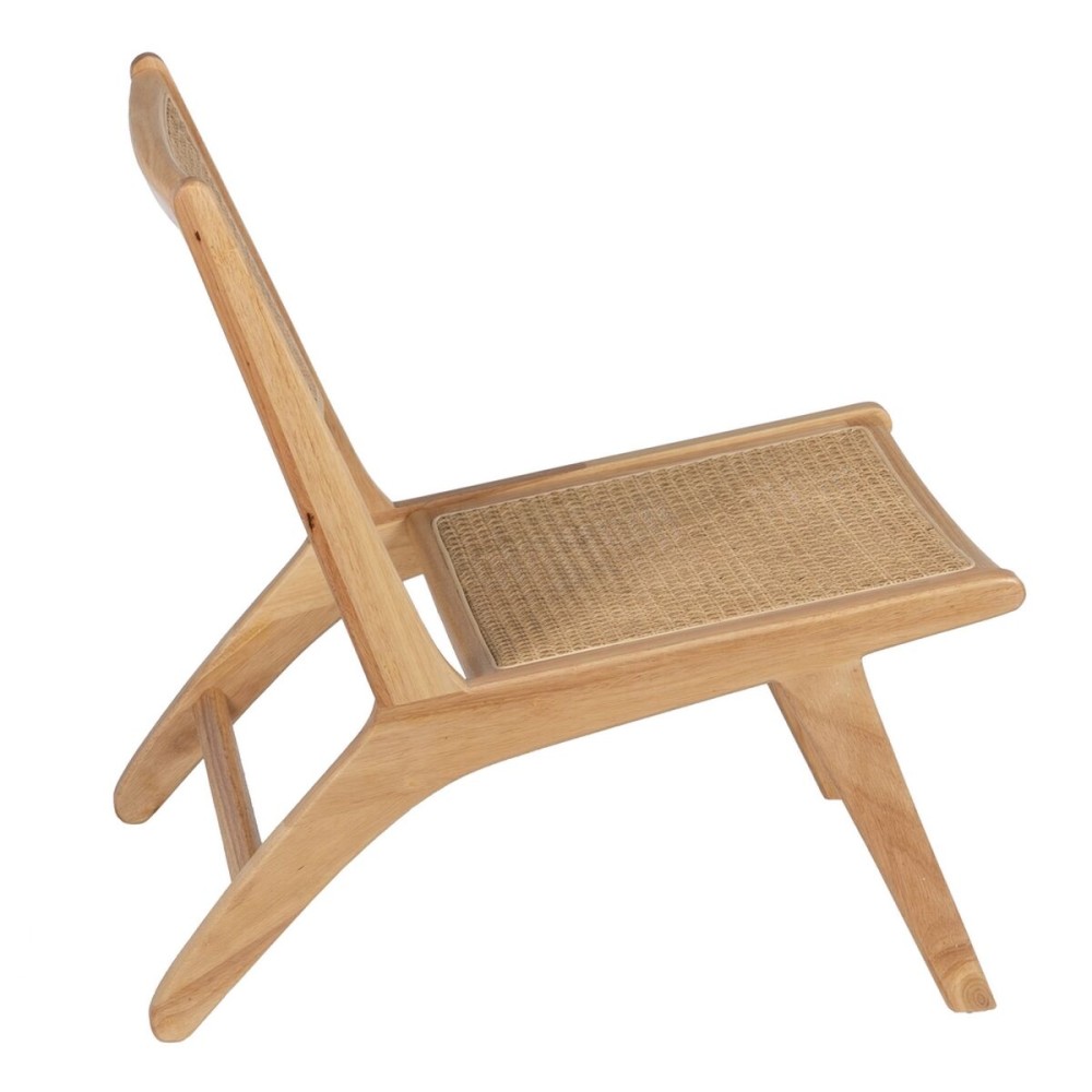 Fauteuil Naturel Bois Rotin 60,5 x 73,5 x 72,5 cm