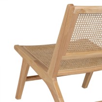 Fauteuil Naturel Bois Rotin 60,5 x 73,5 x 72,5 cm