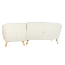 Chaise Longue DKD Home Decor Creme Kautschukholz 226 x 144 x 84 cm