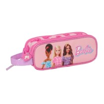 Trousse Fourre-Tout Double Barbie Love Rose 21 x 8 x 6 cm