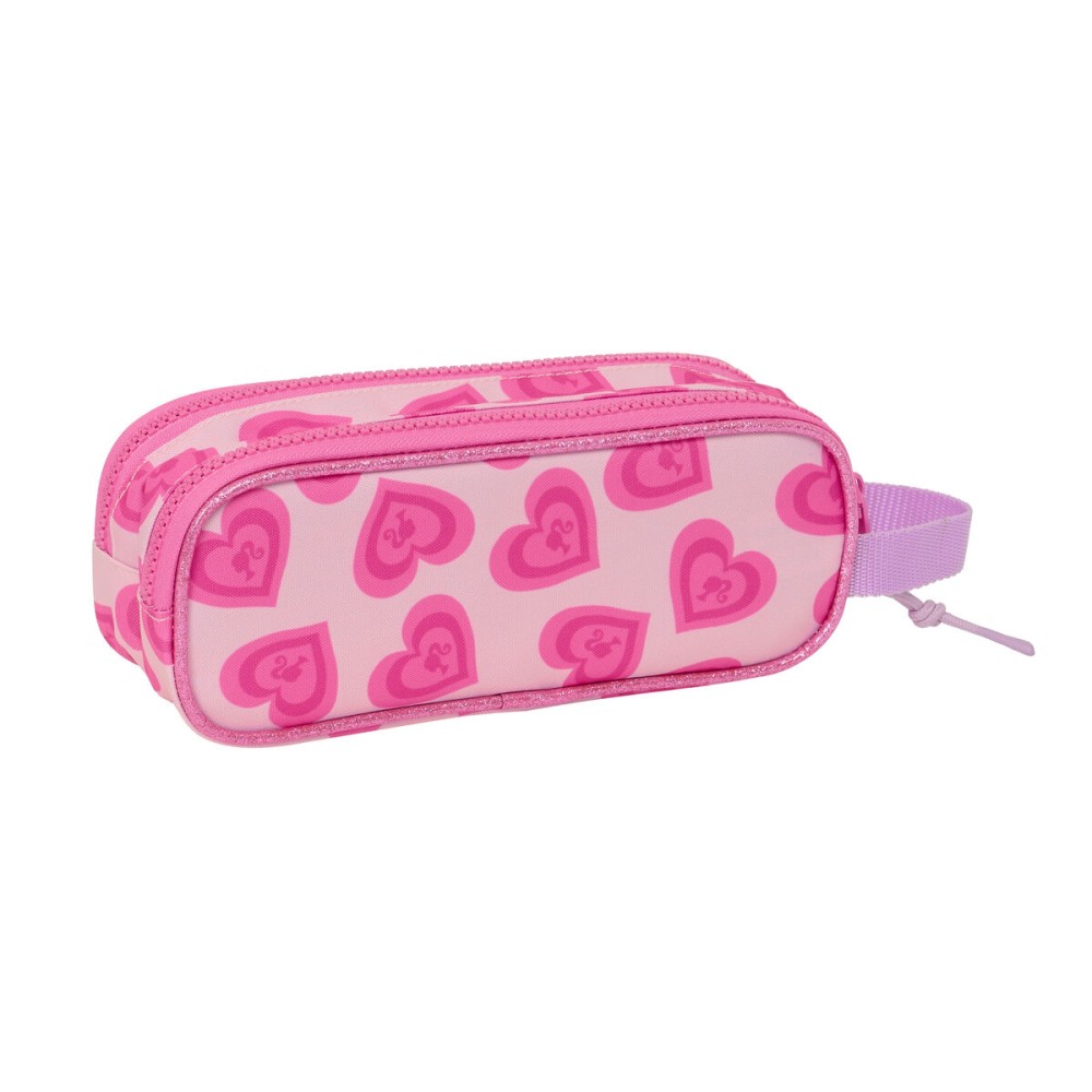 Zweifaches Mehrzweck-Etui Barbie Love Rosa 21 x 8 x 6 cm