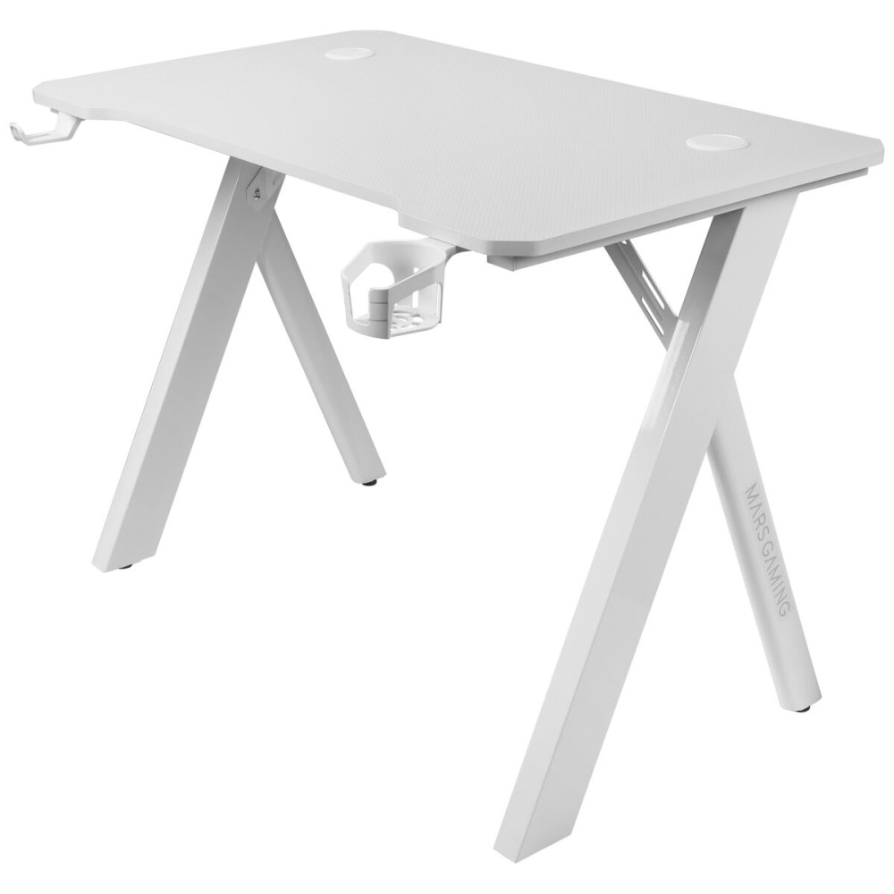 Desk Mars Gaming MGD100RGBW White Steel 100 x 60 cm