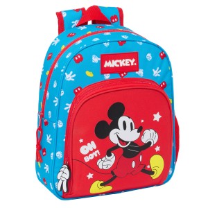 Schulrucksack Mickey Mouse Clubhouse Fantastic Blau Rot 28 x 34 x 10 cm