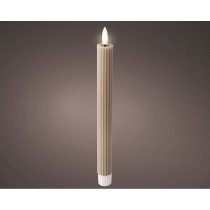 LED Candle Lumineo Light grey Ø 2,2 x 24,5 cm (2 Units)