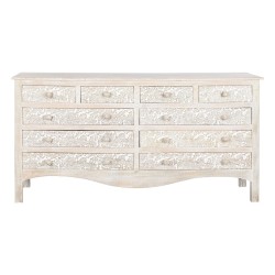 Commode Home ESPRIT Blanc Naturel Bois de manguier Bois MDF 145 x 41 x 75 cm