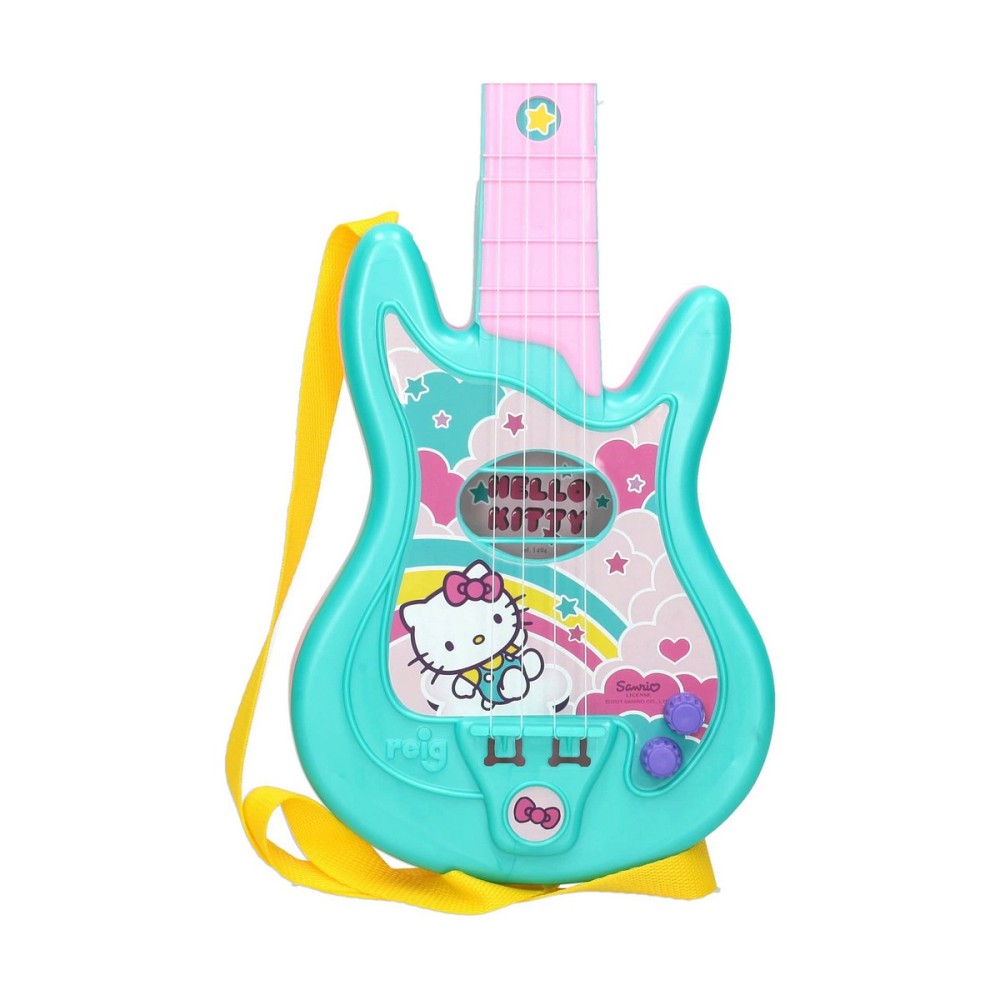 Kindergitarre Hello Kitty   Mikrofon