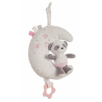 Musical Rattle Baby Panda Moon Pink