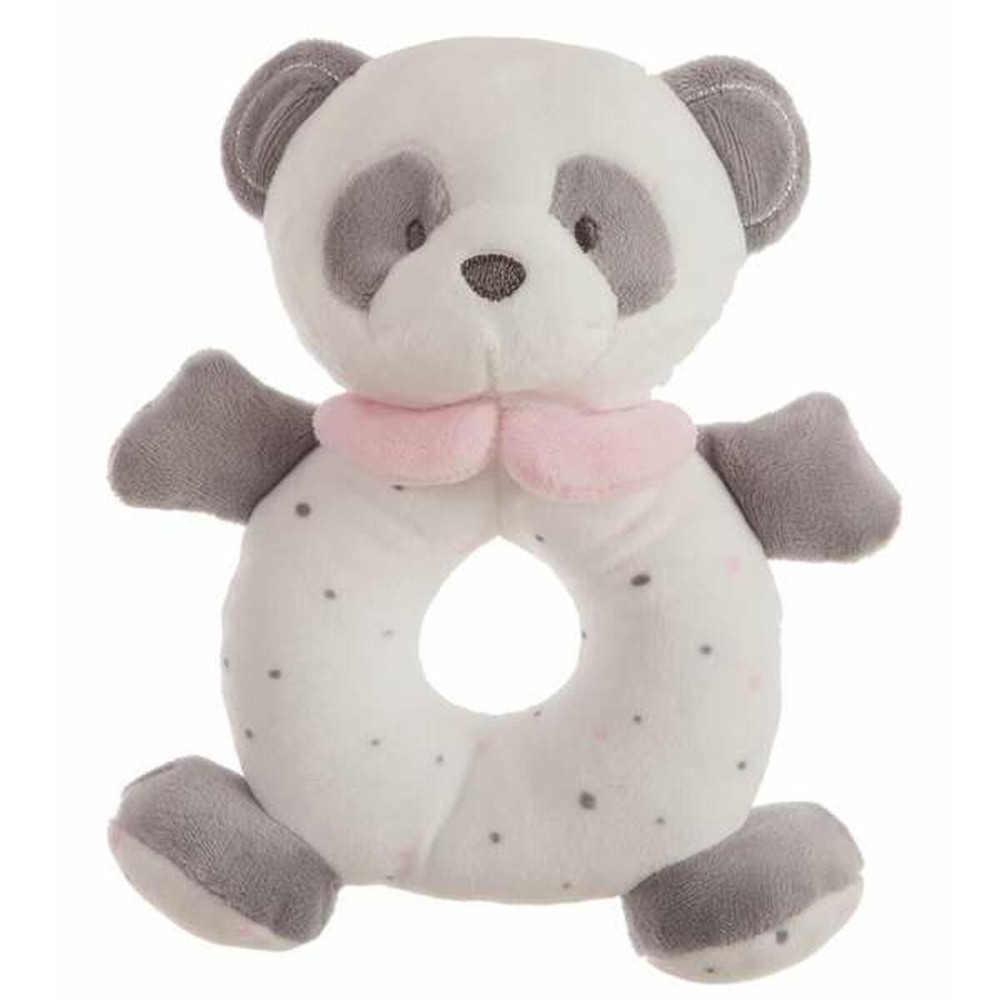 Peluche Hochet Ours Panda Rose 20 cm