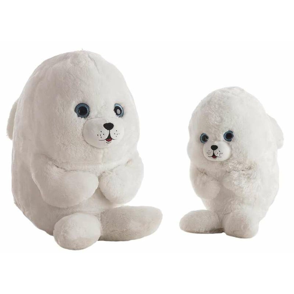 Jouet Peluche Phoque Blanc 30 cm