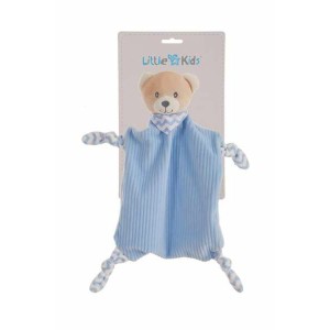 Doudou Bleu Ours en peluche 29 x 29 cm