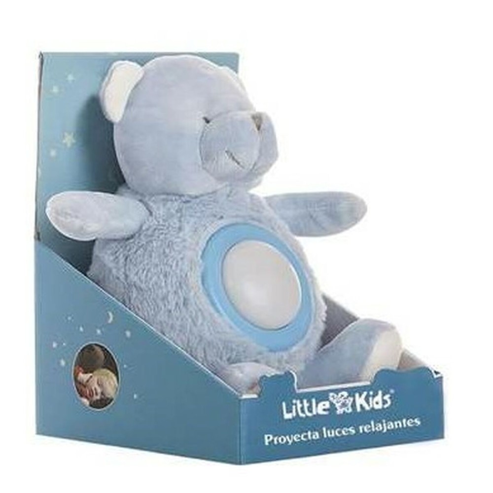 Ours en peluche Bleu Musique Lumières 20 cm 20cm